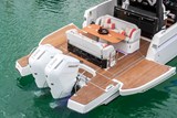 Side decks in lowered position